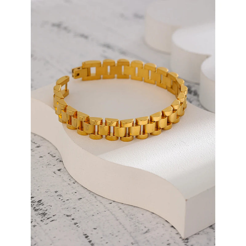 Bracelete Simple Unic - Banhado a Ouro 18K