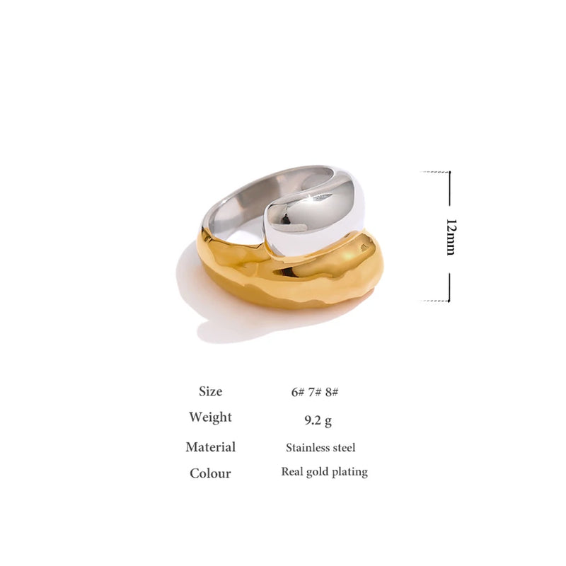 Anel Twist - Banhado a Ouro 18K