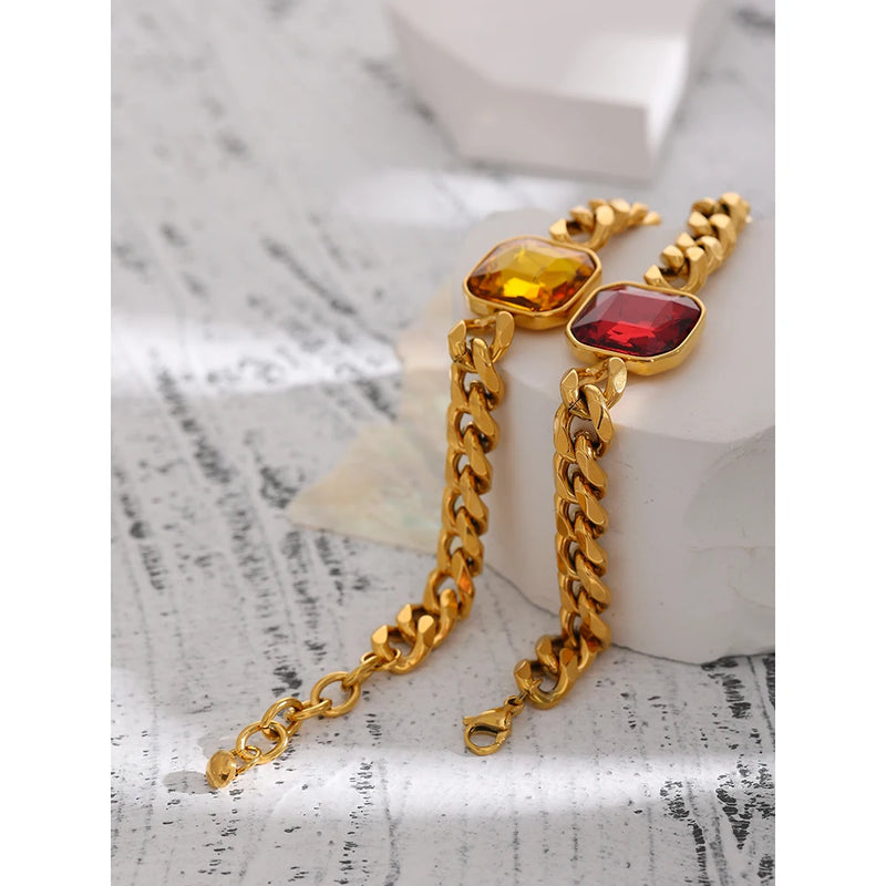 Enchantment Bracelet with Zirconia 18K Gold Plated