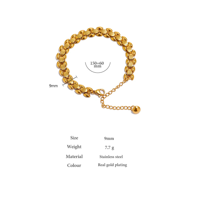 Bracelete Details Banhado a Ouro 18K