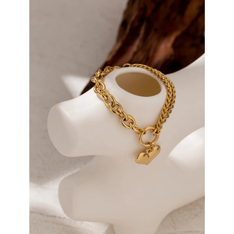 Bracelete Amour - Banhado a Ouro 18K