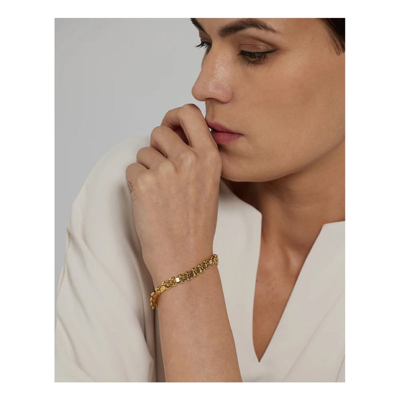 Bracelete Details Banhado a Ouro 18K