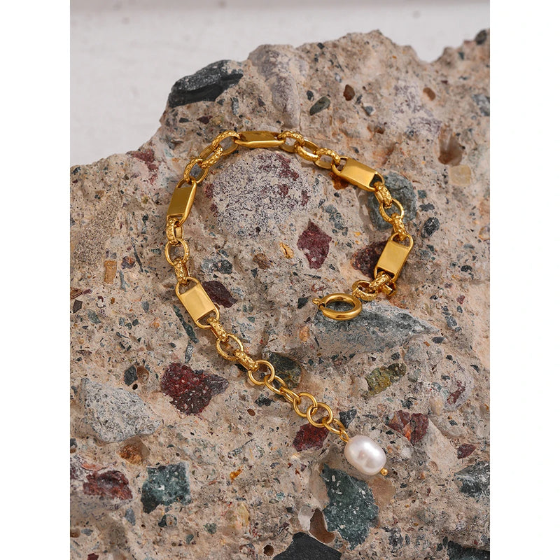 Bracelete Serena - Com Pérola Natural de Água Doce