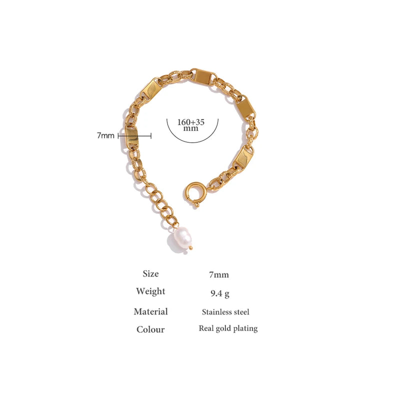 Bracelete Serena - Com Pérola Natural de Água Doce