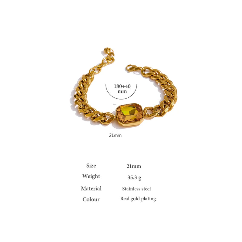 Enchantment Bracelet with Zirconia 18K Gold Plated