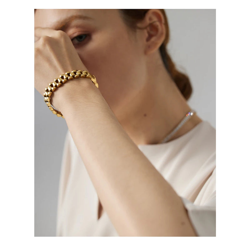 Bracelete Simple Unic - Banhado a Ouro 18K
