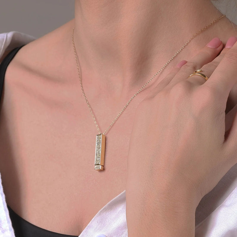 Colar - I Love You banhado a Ouro 18K
