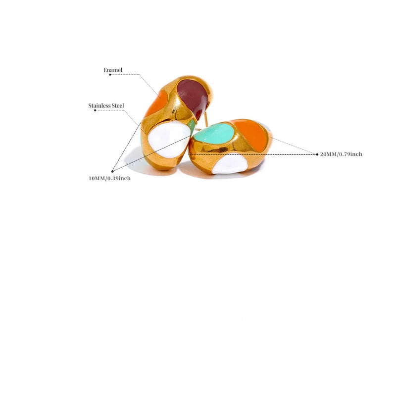 Earring - Stainless Steel Charm