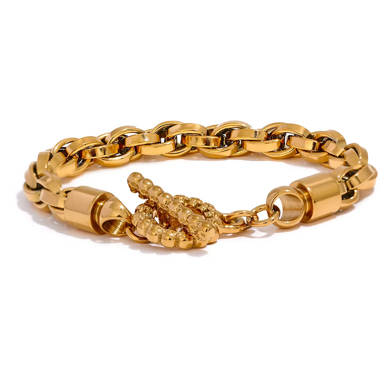 Bracelete Thicker Link Banhado a Ouro 18K
