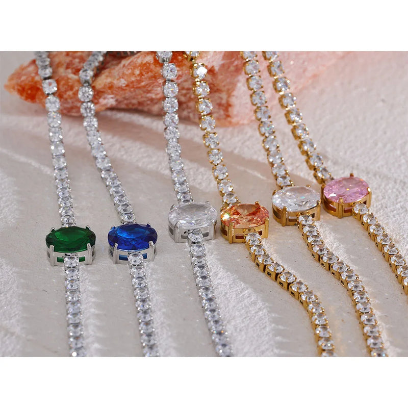 Bracelete Glória com Pedras em Zircónia