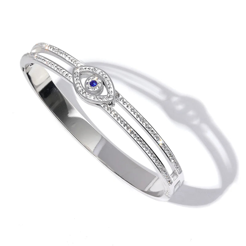 Bracelete Visão Profunda Banhado a Ouro 18K com pedras em Zircónia