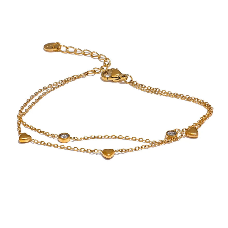 Love Bracelet with Zirconia Jewelry