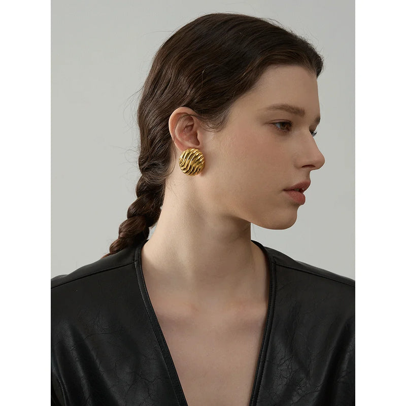 Conha Earrings - 18K Gold Plated