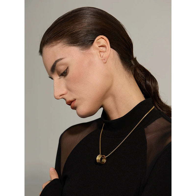 Mancha Necklace - 18K Gold Plated and Silver