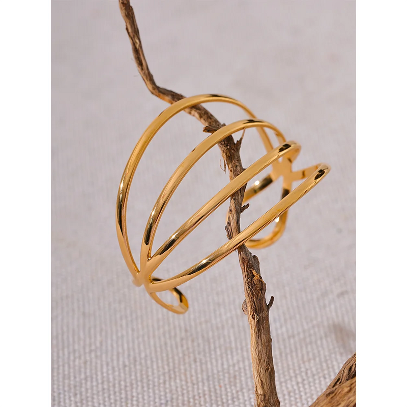 Bracelete Geometric Hollow