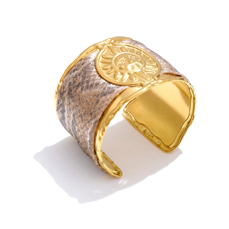 Bracelete Punho de Sol banhado a Ouro 18K