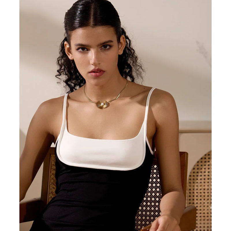 Peacock Necklace - 18K Gold Plated with Natural Pearl
