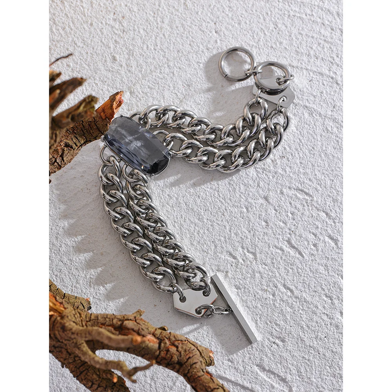 Expression Bracelet with Zirconia Stone