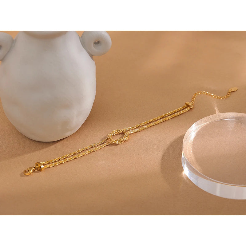 Bracelete Gypsophila Banhado a Ouro 18K