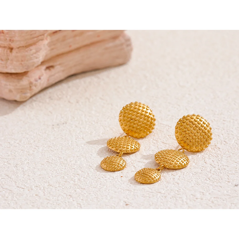 Brinco Gota Pendurada Aço Inoxidável