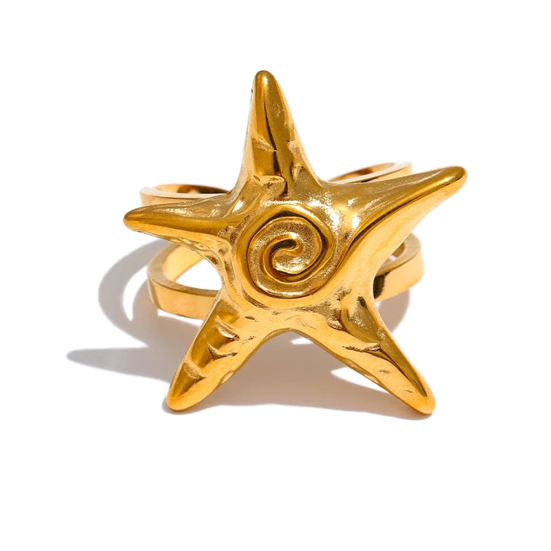 Anel STAR banhado a Ouro