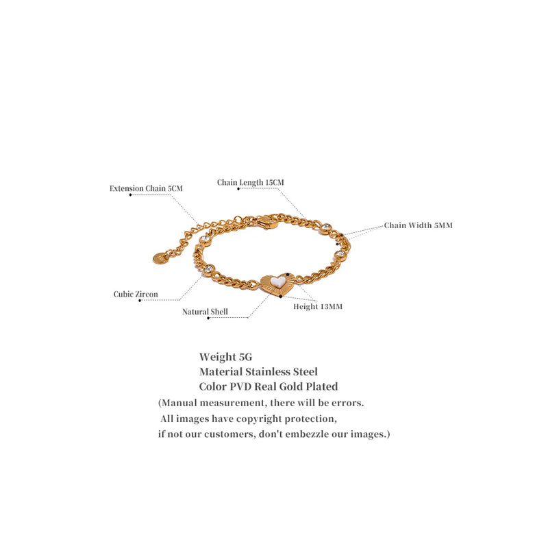 Bracelete Doré com Pedras em Zircónia