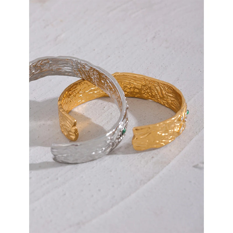 Bracelete Hórus com Pedras em Zircónia Banhado a Ouro 18K