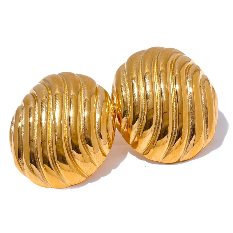 Conha Earrings - 18K Gold Plated