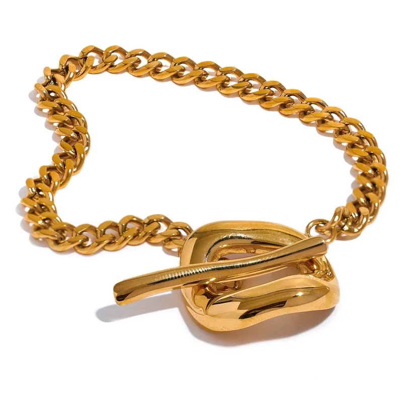 18K Gold Plated Claps Bracelet