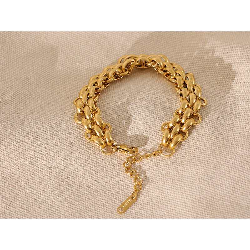 Bracelete Width Banhado a Ouro 18K