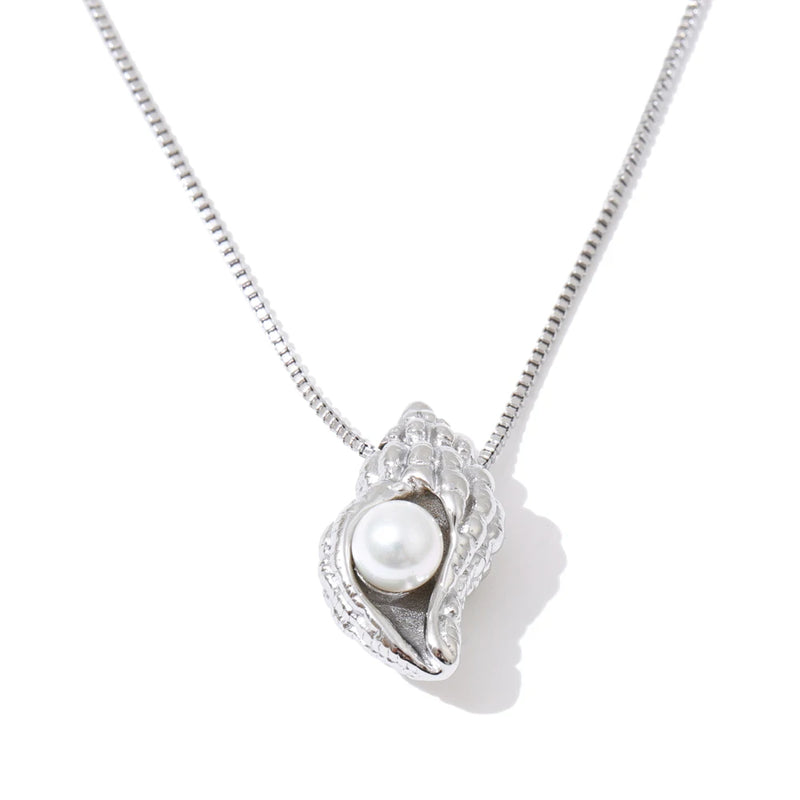 Colar Conch Shell com Pérola Natural