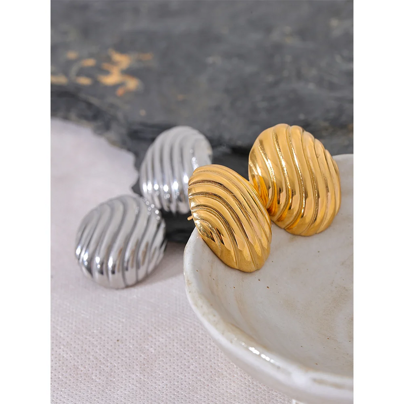 Conha Earrings - 18K Gold Plated