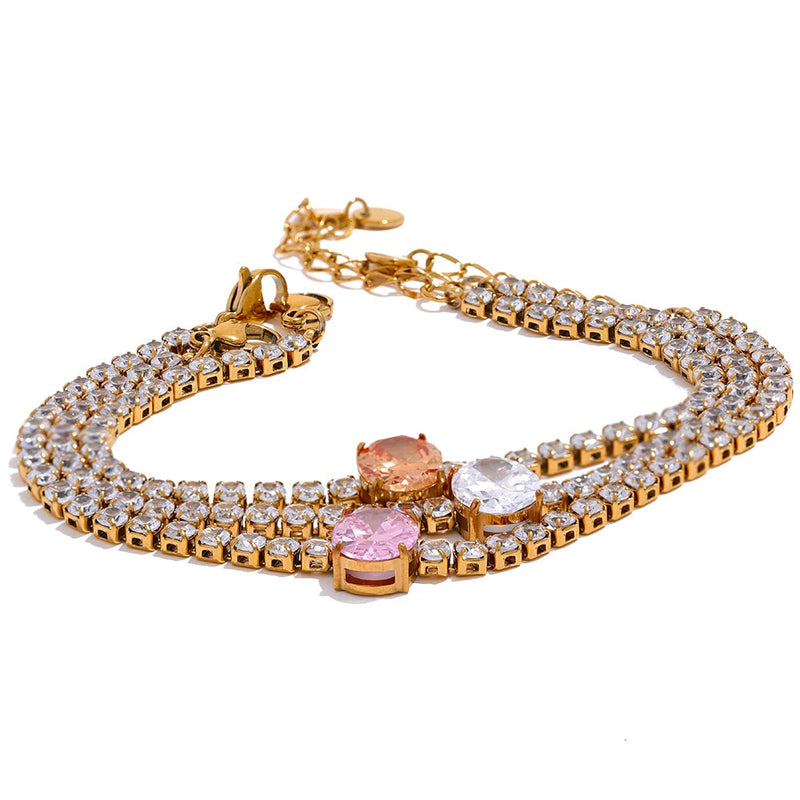 Bracelete Glória com Pedras em Zircónia