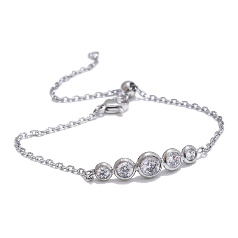 Pulseira - Wrist com pedras em Zirconia