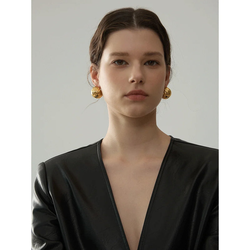 Unusual Stainless Steel Earrings