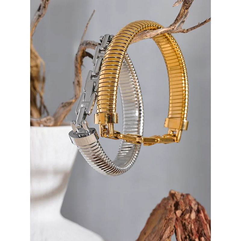 Bracelete Línqua Banhado a Ouro 18K