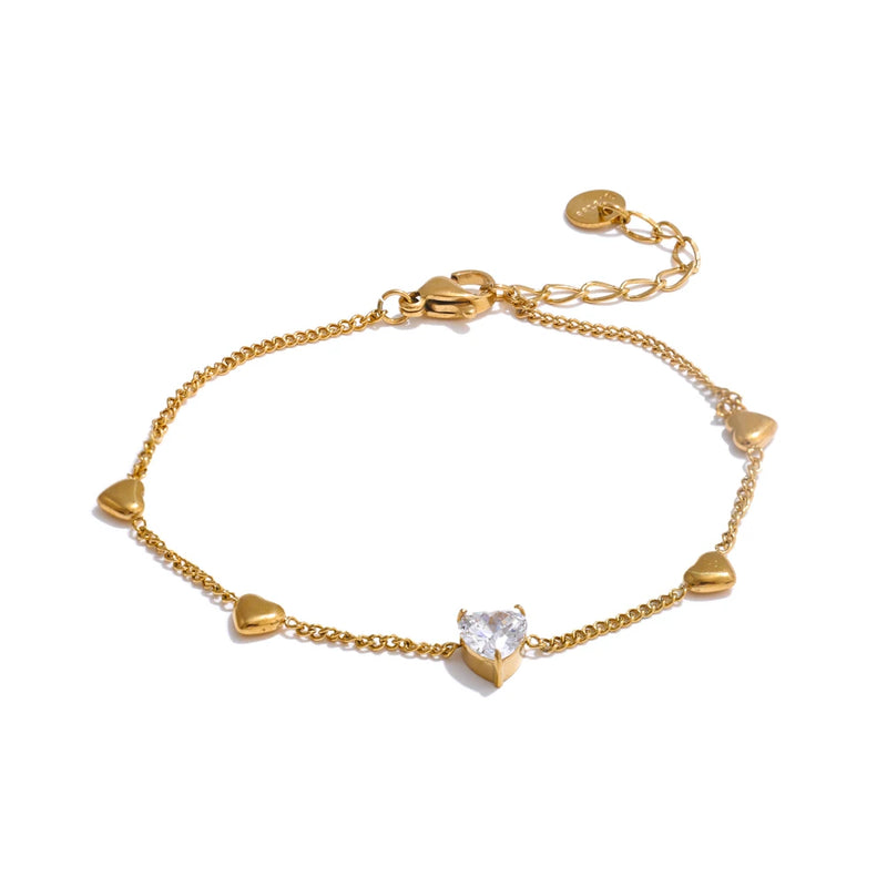 Bracelete Prestígio com Pedra em Zircónia