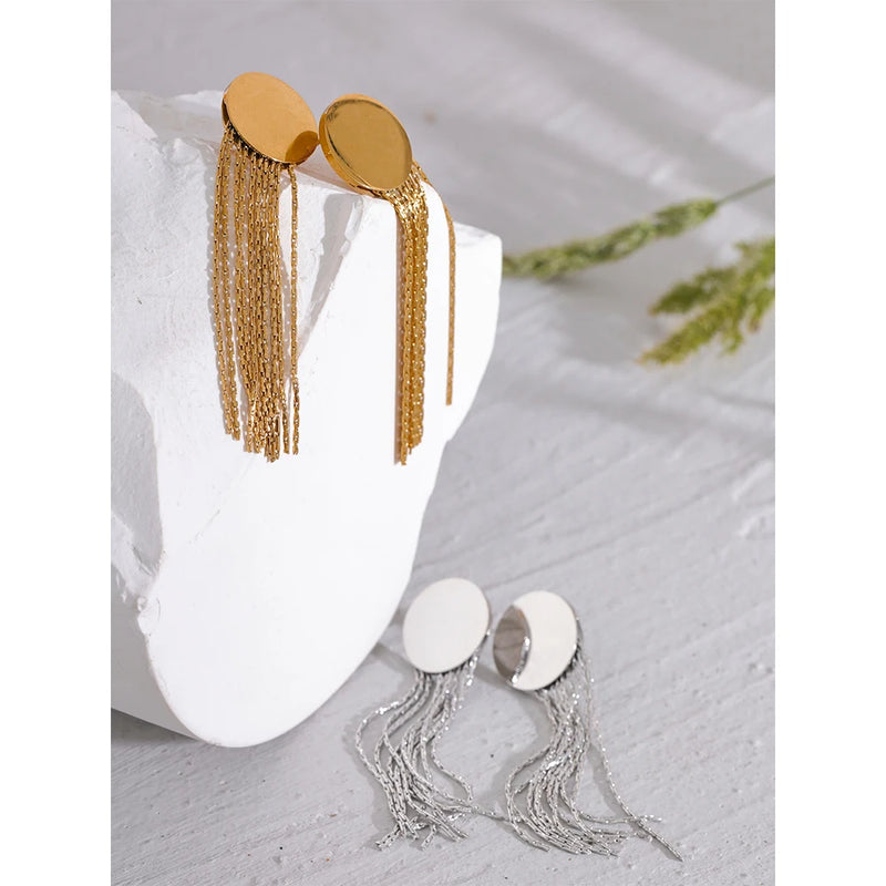 Charms Earrings in Silver and Gold