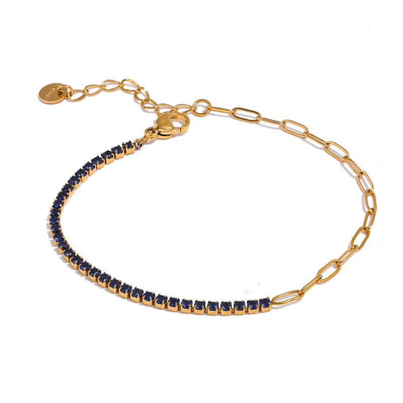 Bracelete Colorful Banhado a Ouro 18K e Pedras em Zircónia