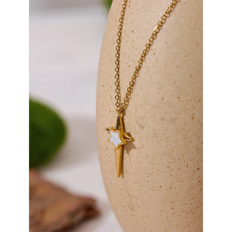 Necklace - Shooting Star 18K Gold Plated