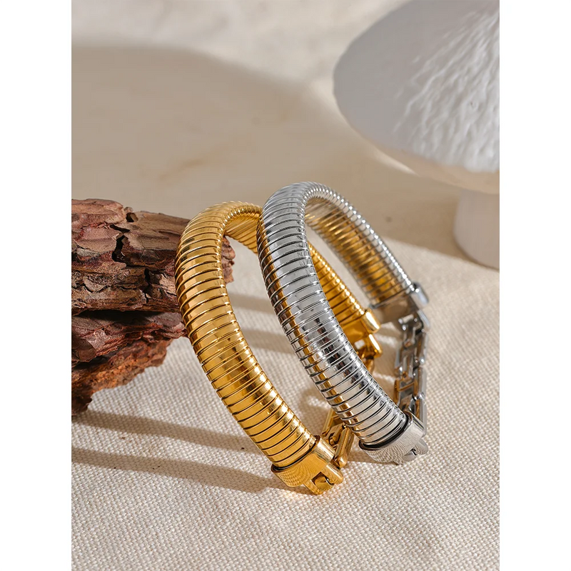 Bracelete Línqua Banhado a Ouro 18K