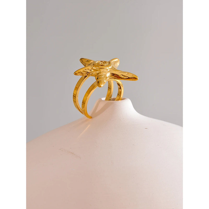 Anel STAR banhado a Ouro