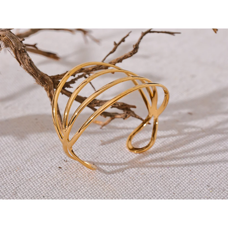 Bracelete Geometric Hollow