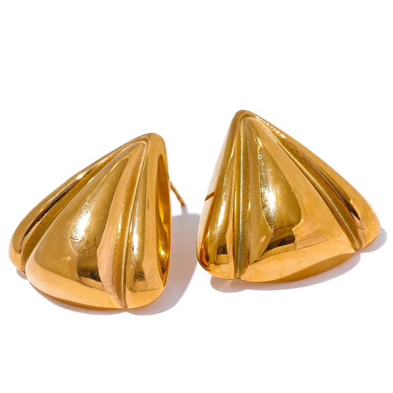 18K Gold Plated Shell Earring
