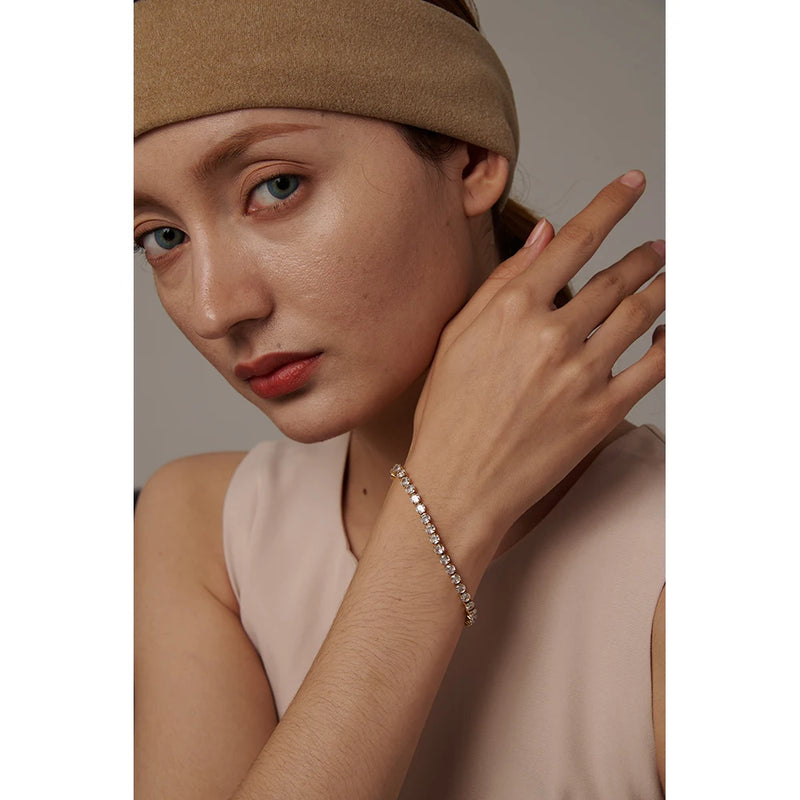 Bracelete Vivienne com Pedras em Zircónia