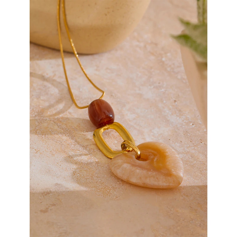 Autumn Necklace in steel