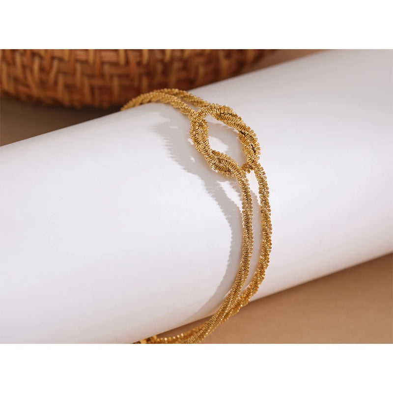 Bracelete Gypsophila Banhado a Ouro 18K