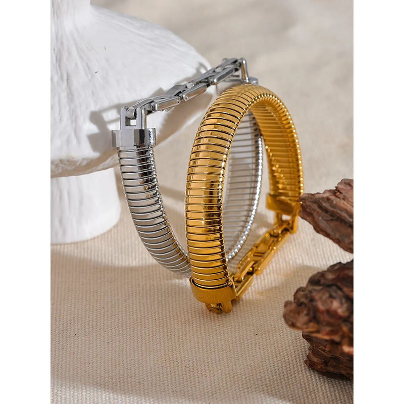 Bracelete Línqua Banhado a Ouro 18K