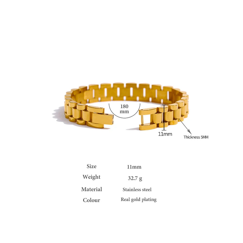 Bracelete Simple Unic - Banhado a Ouro 18K