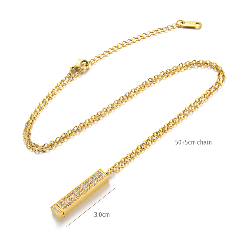 Colar - I Love You banhado a Ouro 18K